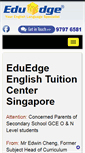 Mobile Screenshot of eduedge-tuition.com